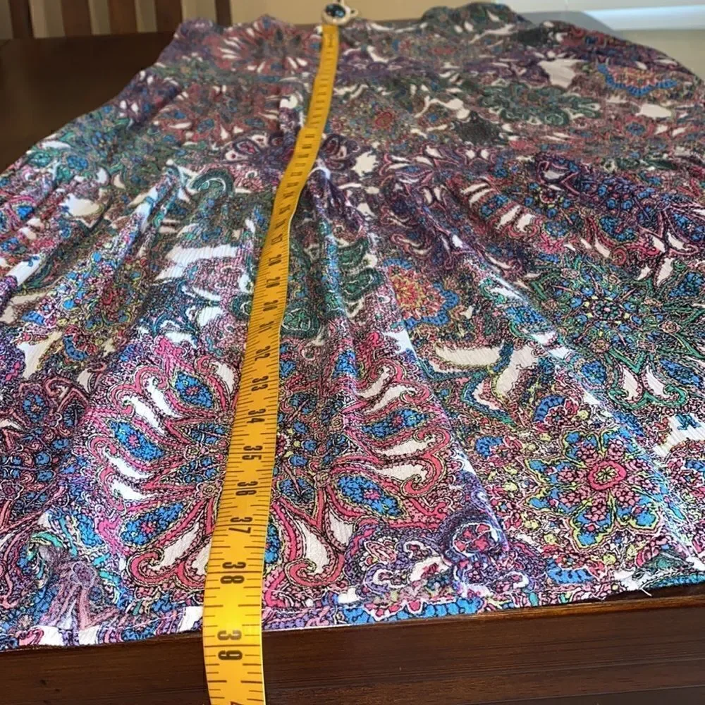 Scoop Women’s Paisley Print Maxi Skirt Size 12/14